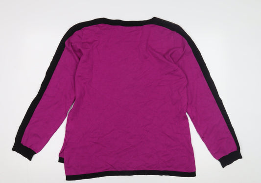Bassini Women's Purple XL Pullover Jumper