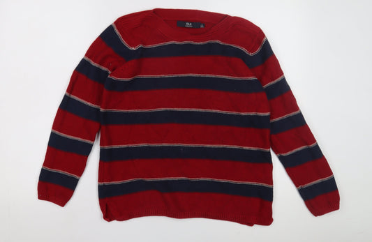Womens UK Size L ISLE Red Pullover Jumper