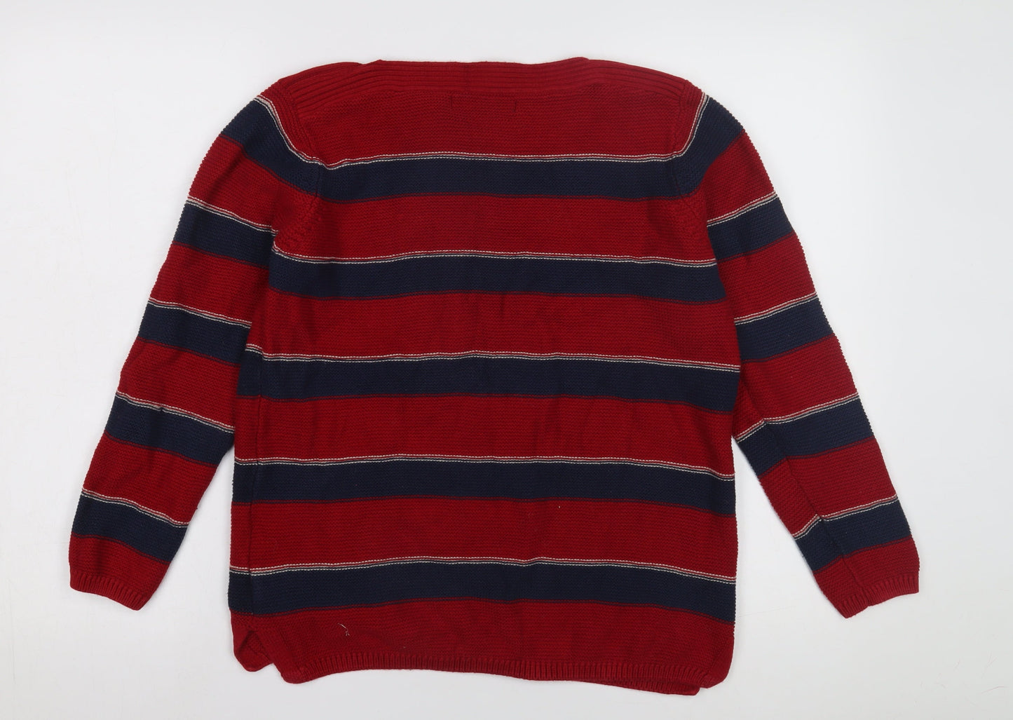 Womens UK Size L ISLE Red Pullover Jumper