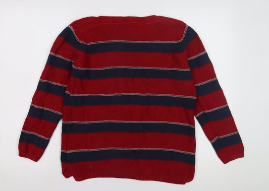 Womens UK Size L ISLE Red Pullover Jumper