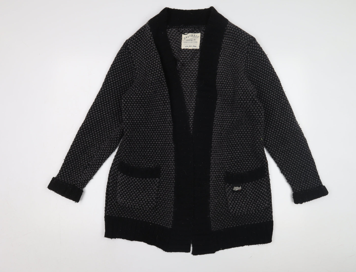 Womens UK Size 14 Saltrock Black Cardigan Jumper