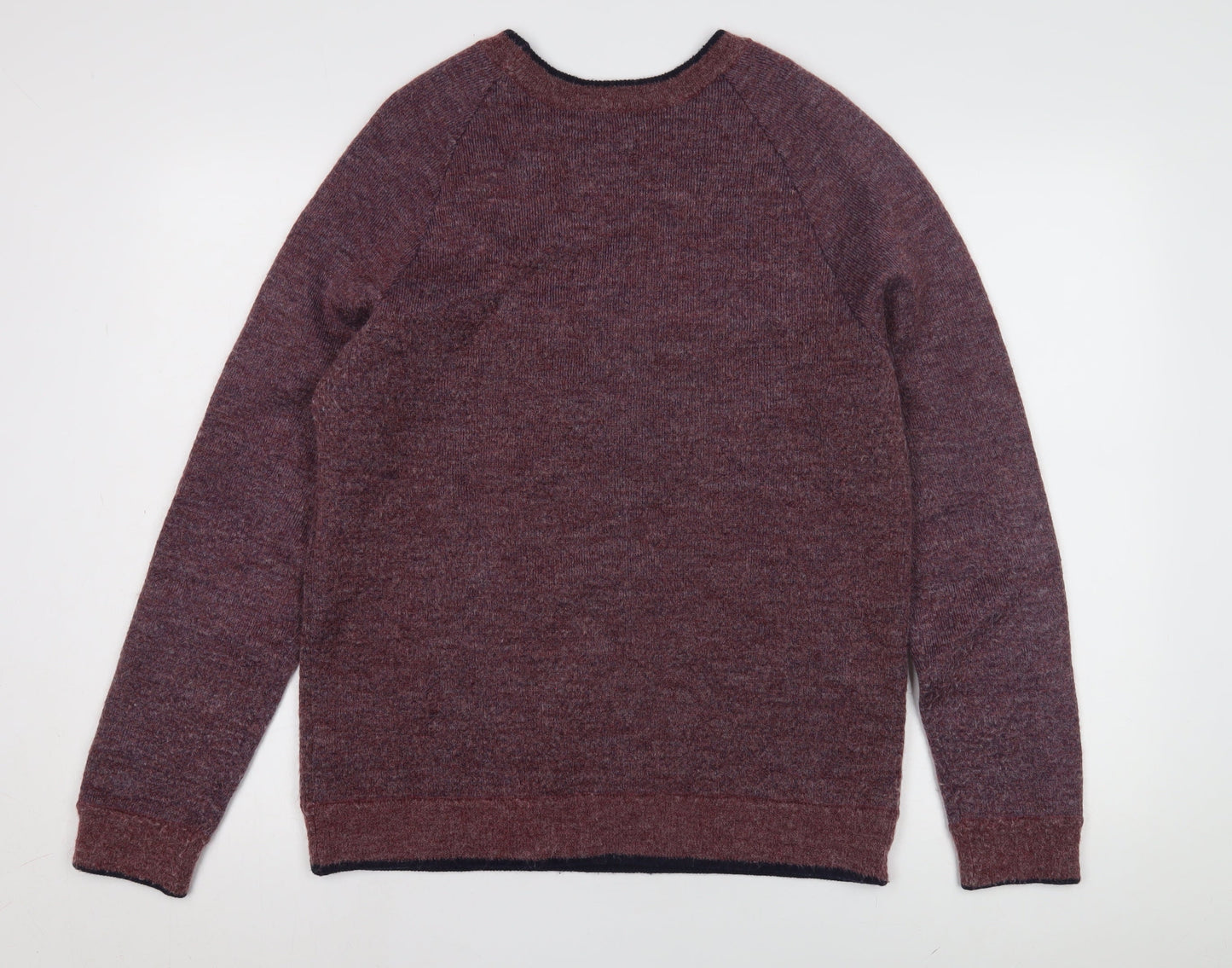 Whistles Men's Purple Wool Blend Pullover Jumper M