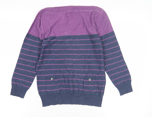 Womens UK Size 12 Mantaray Purple Pullover Jumper