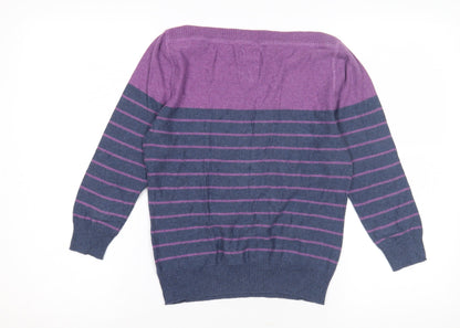 Womens UK Size 12 Mantaray Purple Pullover Jumper