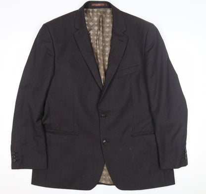 Mens UK Size 44 Pierre Cardin Regular Brown Suit Jacket