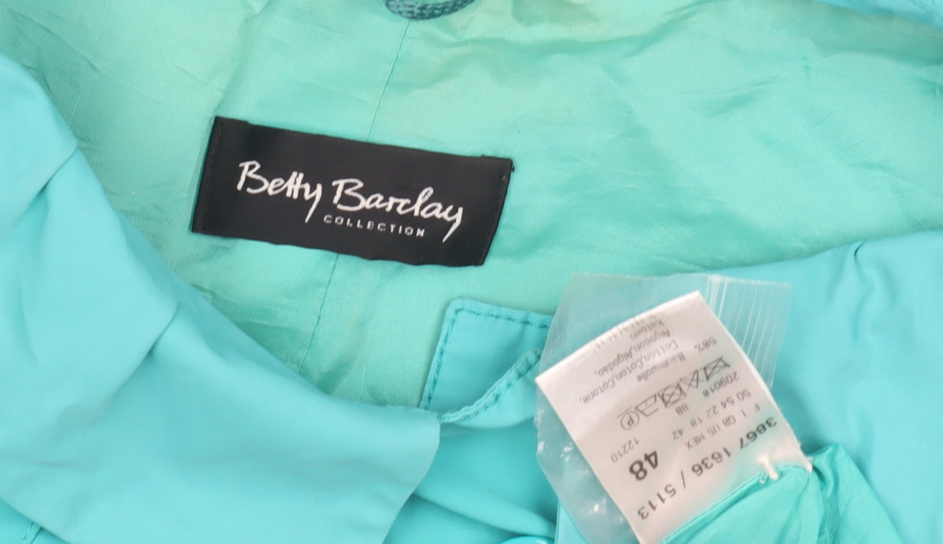 Betty Barclay Women's Green Short Jacket Size 20