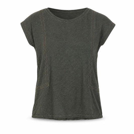 Womens UK Size S Lands' End Green Basic T-Shirt