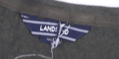 Lands' End Women's Green T-Shirt Crew Neck Size S