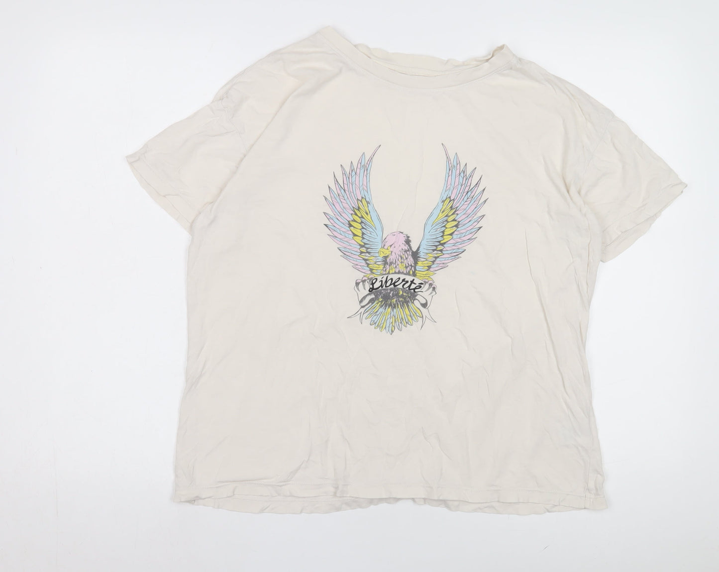 Hush Women’s White T-Shirt, Size S, 100% Cotton