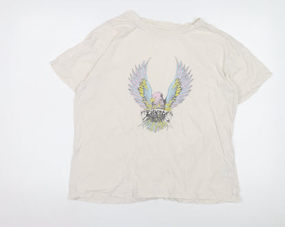 Hush Women’s White T-Shirt, Size S, 100% Cotton