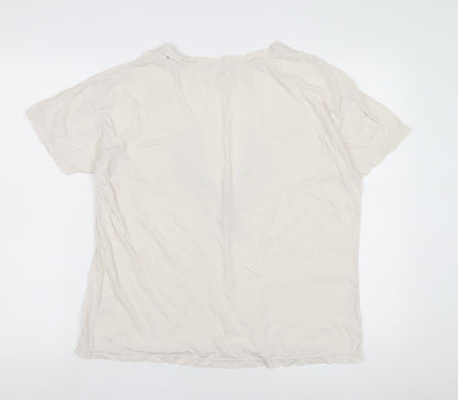 Hush Women’s White T-Shirt, Size S, 100% Cotton