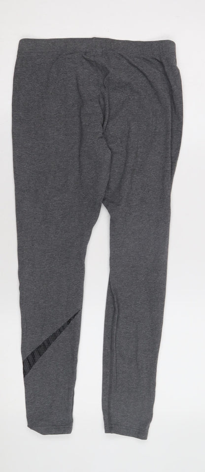 Nike Women's Grey Slim Fit Leggings, Size M, Gym & Yoga