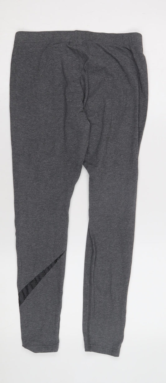 Nike Women's Grey Slim Fit Leggings, Size M, Gym & Yoga