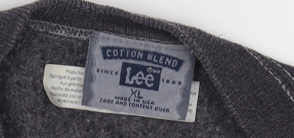 Lee Women's Grey XL Cotton Blend Sweatshirt