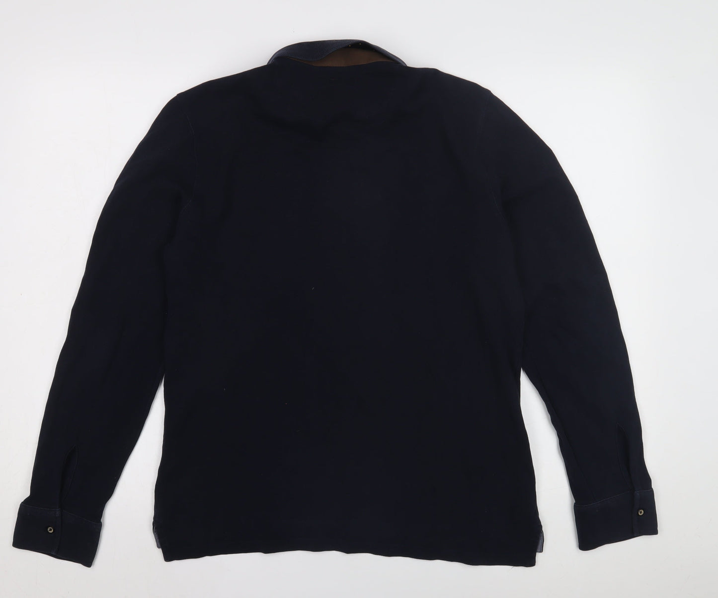 Massimo Dutti Men's Black L Polo Long Sleeve