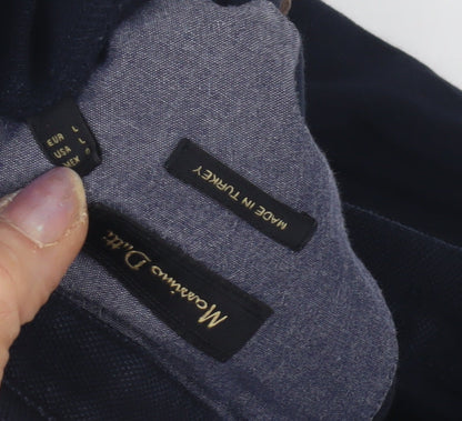 Massimo Dutti Men's Black L Polo Long Sleeve