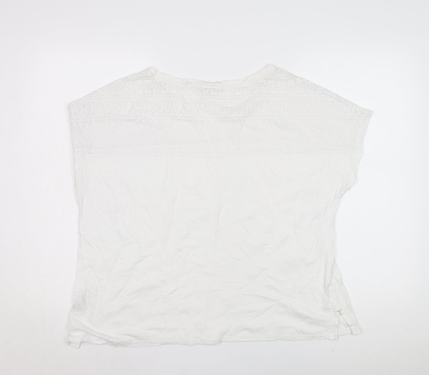 Womens UK Size 18 White Stuff White Basic T-Shirt