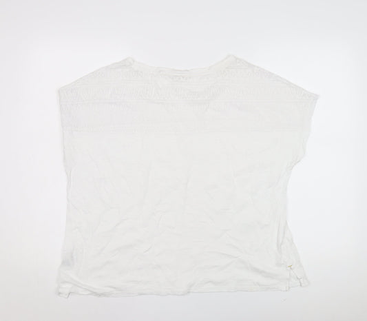 Womens UK Size 18 White Stuff White Basic T-Shirt