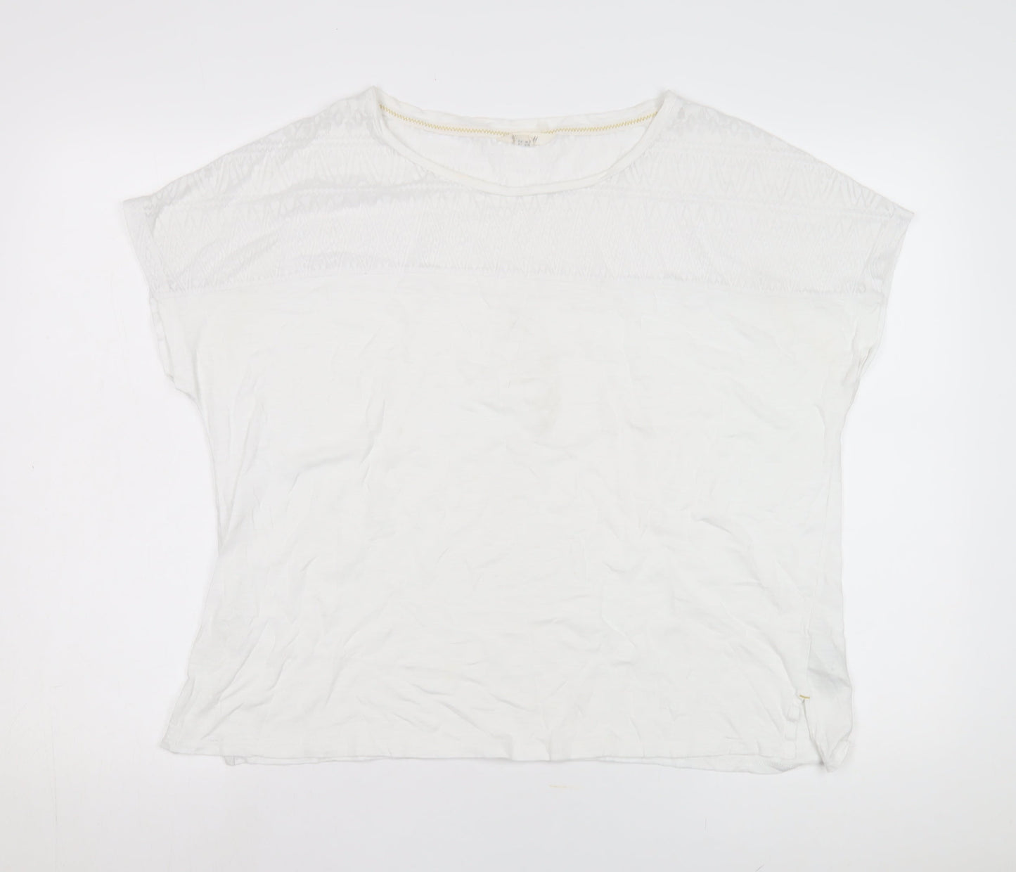 Womens UK Size 18 White Stuff White Basic T-Shirt