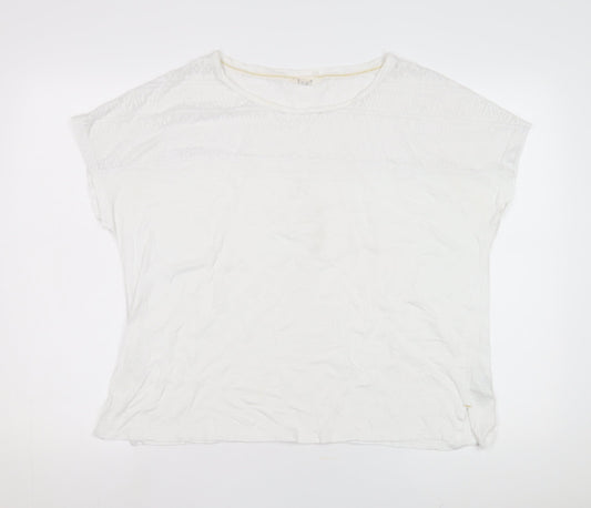 Womens UK Size 18 White Stuff White Basic T-Shirt