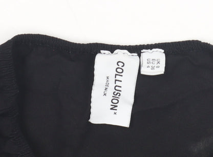 Collusion Women's Black Strapless Dress, Size 8