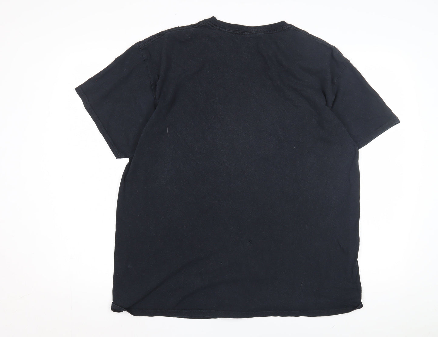 Unisex Adults UK Size XL Gildan Black Basic T-Shirt