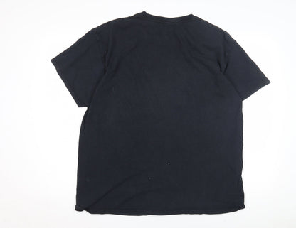 Unisex Adults UK Size XL Gildan Black Basic T-Shirt