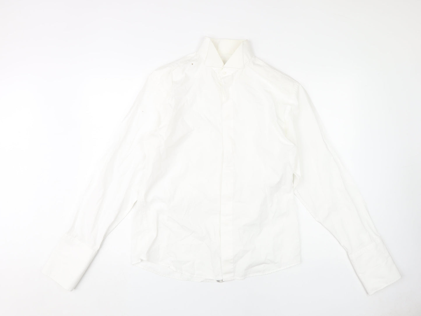 Mens UK Collar Size 16 Peador Smart White  Dress Shirt
