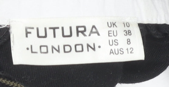 FUTURA Women's Black Collared Dress Size 10