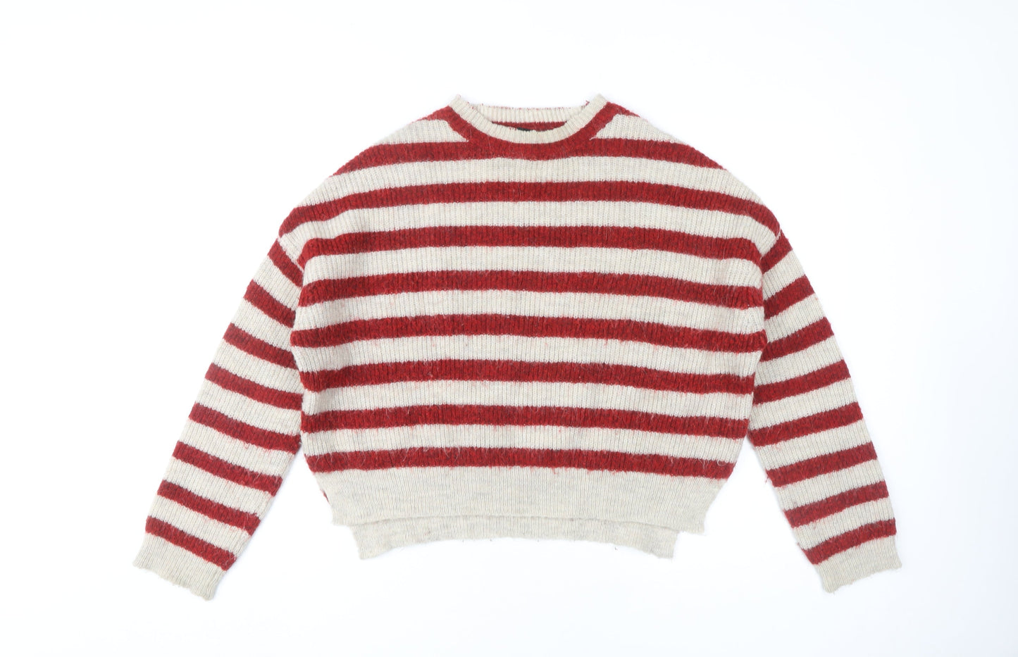 Womens UK Size M Zara Red Pullover Jumper