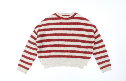 Womens UK Size M Zara Red Pullover Jumper
