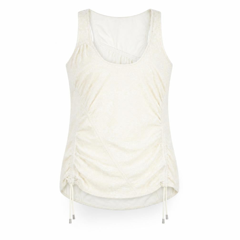 Womens UK Size 12 NEXT Ivory Basic Tank