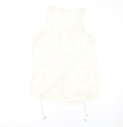 Womens UK Size 12 NEXT Ivory Basic Tank