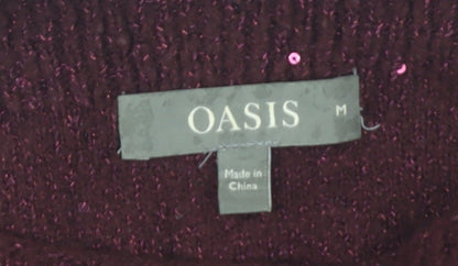 Womens UK Size M Oasis Multicoloured Pullover Jumper