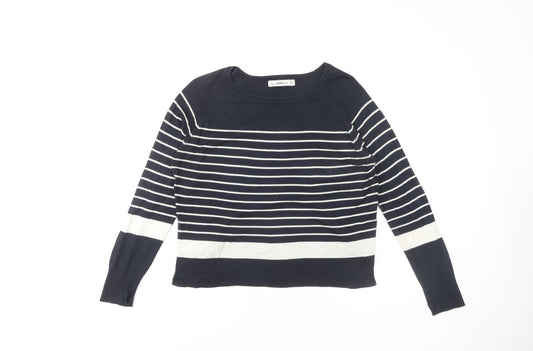 Womens UK Size 8 Zara Blue Pullover Jumper