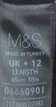 Marks and Spencer Women's Black Bandage Skirt Size 12