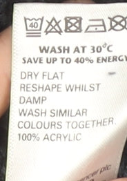 Marks and Spencer Men's XL Grey Henley Jumper