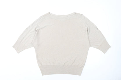 Womens UK Size 14 M&Co Gold Pullover Jumper