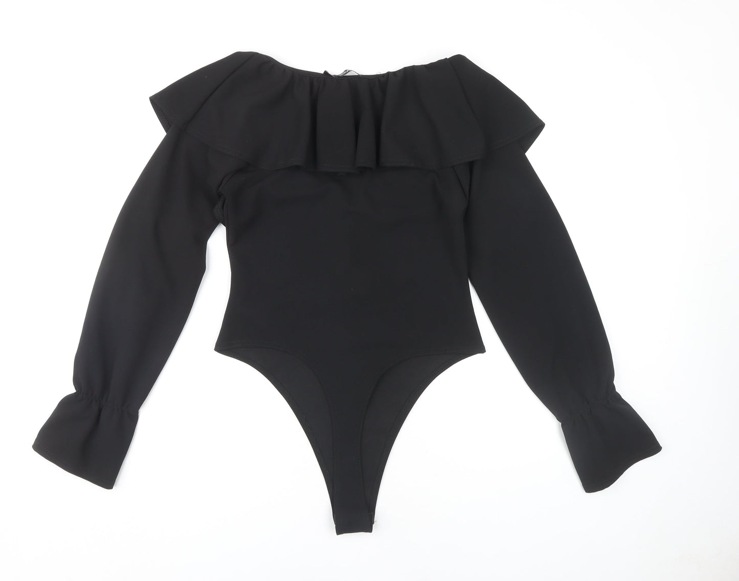 Boohoo Women's Black Off Shoulder Bodysuit Size 14