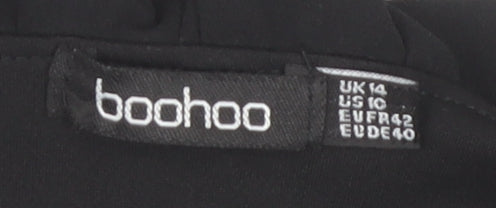 Boohoo Women's Black Off Shoulder Bodysuit Size 14