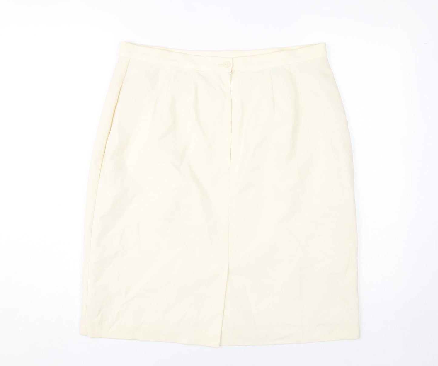 Marks and Spencer Women's Beige Pencil Skirt Size 18