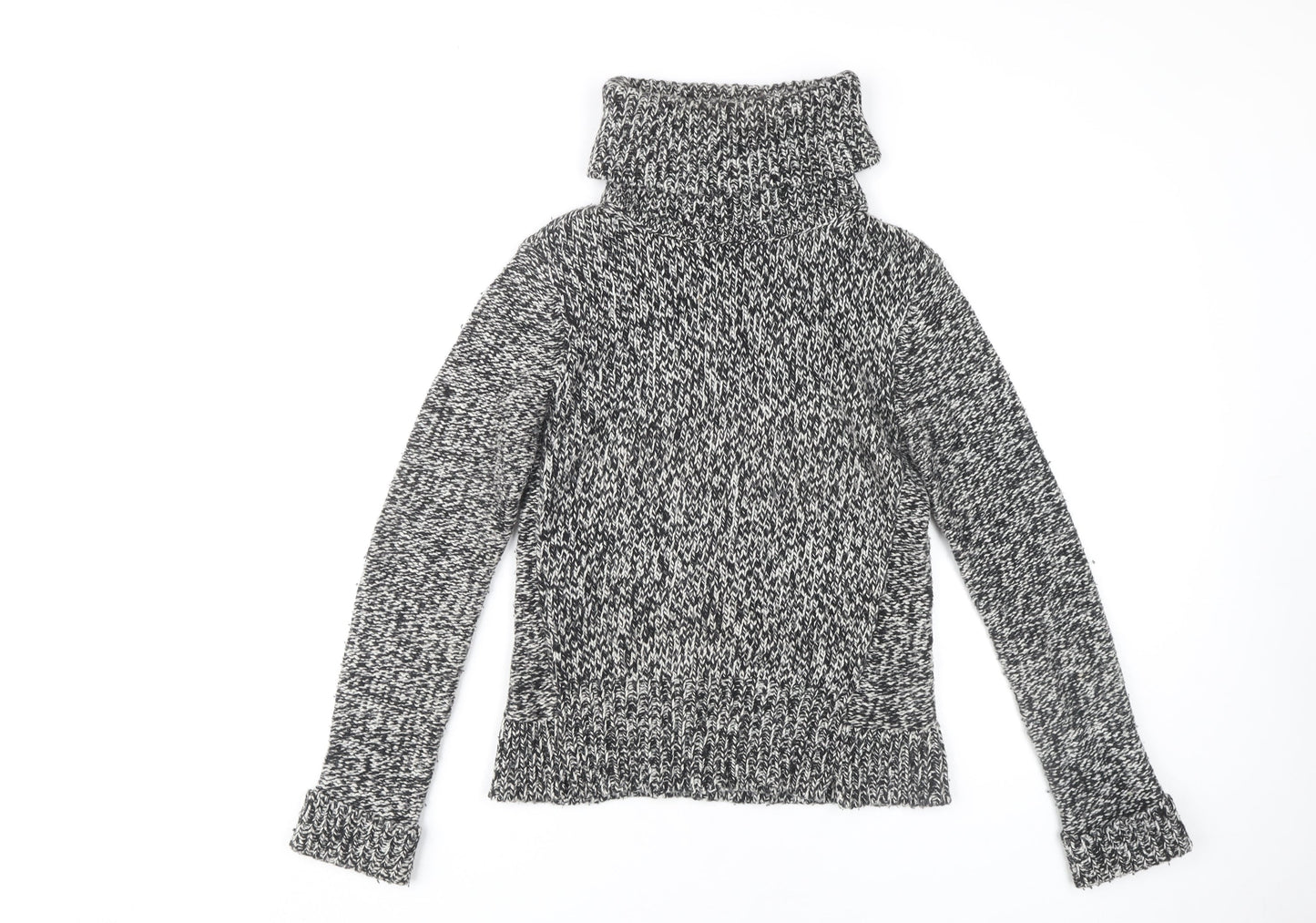 mercer&madison Women's Grey Roll Neck Jumper - S, Pullover