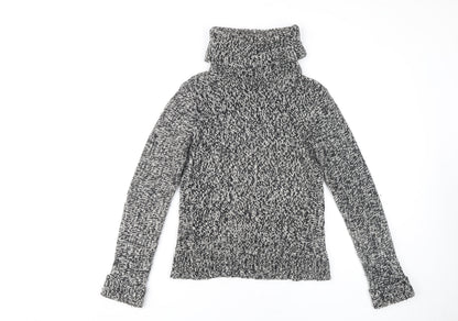 mercer&madison Women's Grey Roll Neck Jumper - S, Pullover
