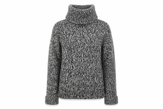 mercer&madison Women's Grey Roll Neck Jumper - S, Pullover