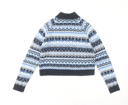 Womens UK Size XS Monki Blue Pullover Jumper