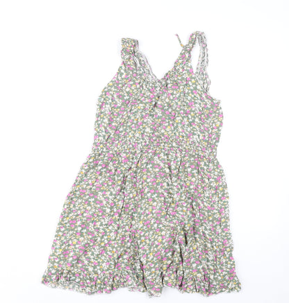 Miss Good Women's Floral A-Line Dress Multicoloured XL