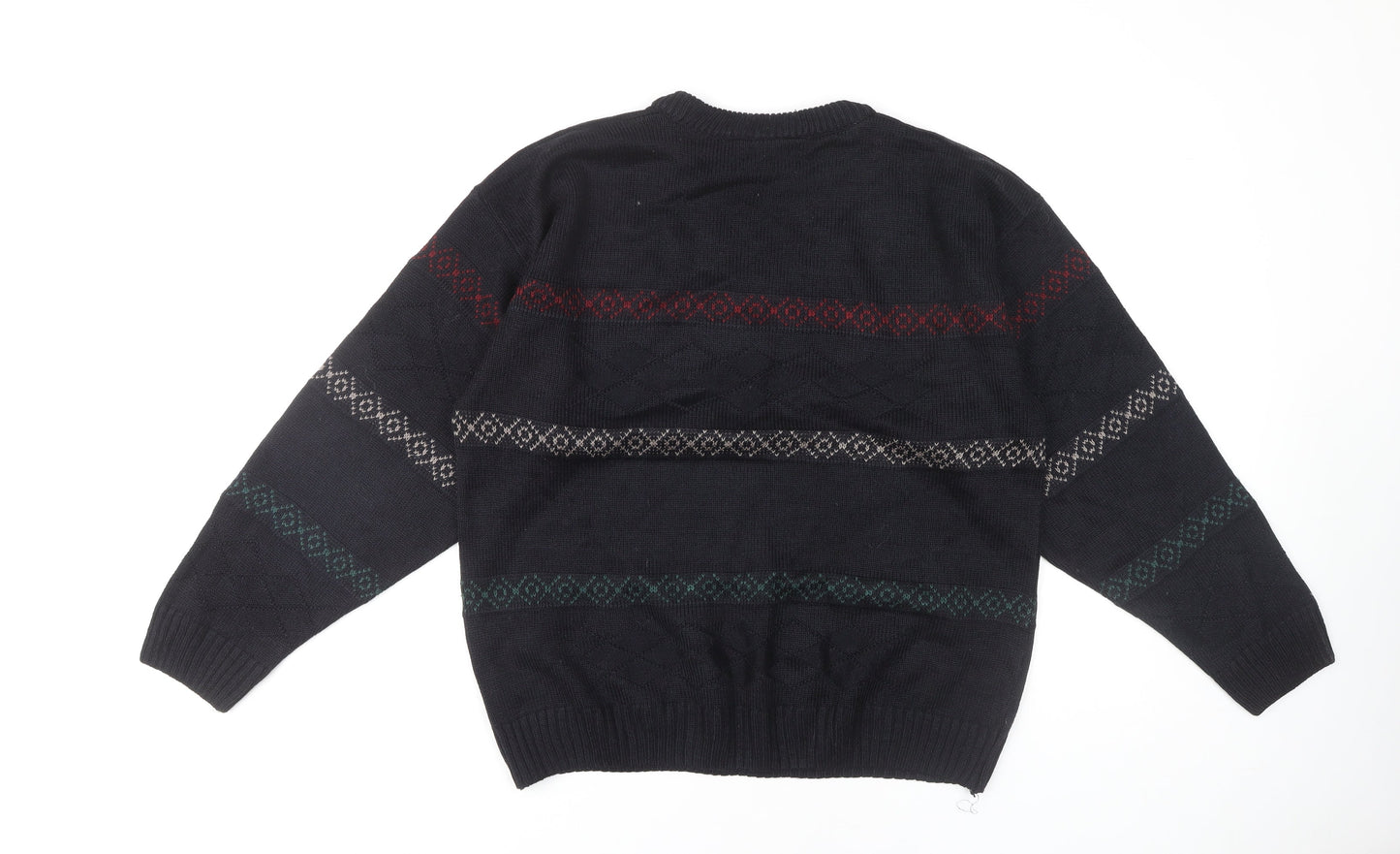 Burton Men's Black Argyle Knit Jumper M