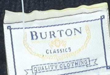 Burton Men's Black Argyle Knit Jumper M