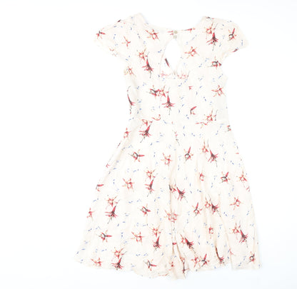 Warehouse Women's Multicoloured Floral Dress, Size 10