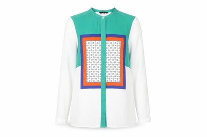 Womens UK Size 10 H&M Multicoloured Basic Blouse